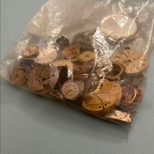 Assorted Watch Parts in Gold and Silver